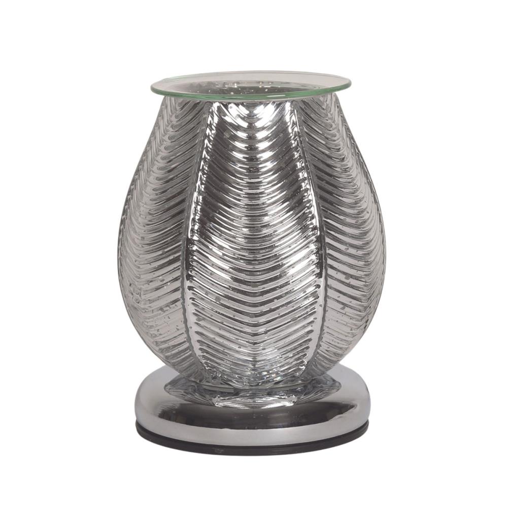 Aroma Silver Lustre Ribbed Electric Wax Melt Warmer £23.84